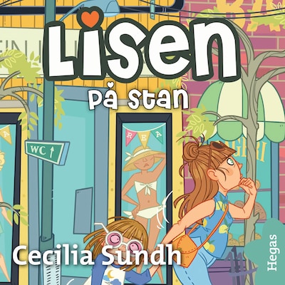 Lisen på stan – omslag till ljudboken av Cecilia Sundh
