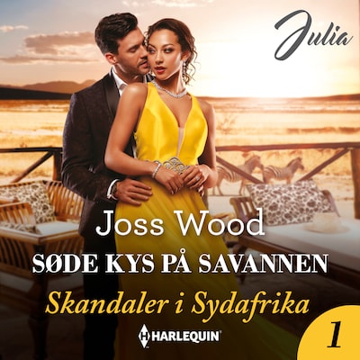Søde kys på savannen – omslag til lydbogen af Joss Wood