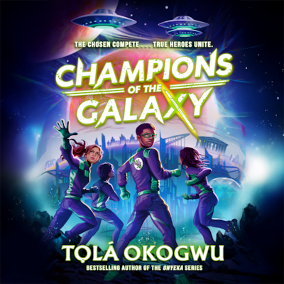 Champions of the Galaxy – omslag til lydbogen af Tolá Okogwu