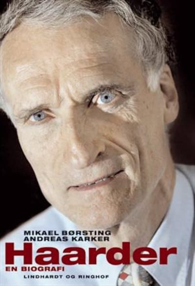 Haarder - En biografi – omslag til lydbogen af Mikael Børsting & Andreas Karker