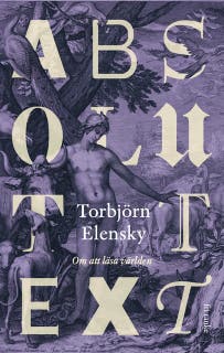 Absolut text : Om att läsa världen – omslag till ljudboken av Torbjörn Elensky