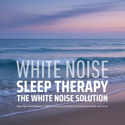 The White Noise Solution - White Noise Sleep Therapy – omslag til lydbogen af The White Noise Studios