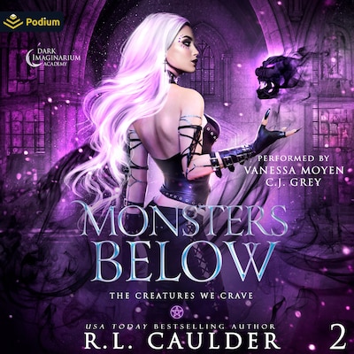 Monsters Below – omslag til lydbogen af R.L. Caulder