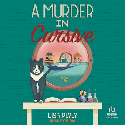 A Murder in Cursive – omslag til lydbogen af Lisa Pevey