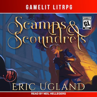 Scamps & Scoundrels – omslag til lydbogen af Eric Ugland