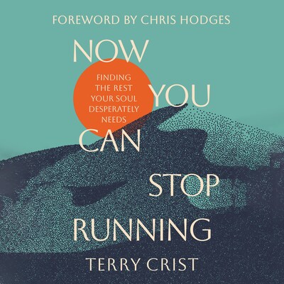Now You Can Stop Running – omslag til lydbogen af Terry Crist