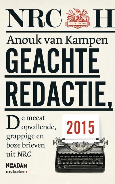 Geachte redactie – omslag van het luisterboek van Anouk van Kampen