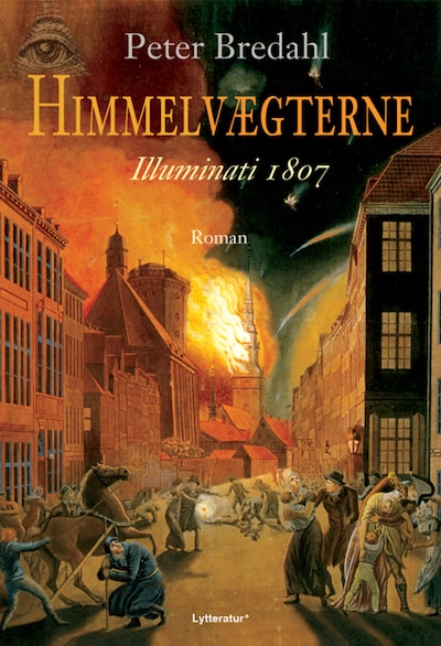 Himmelvægterne – omslag til lydbogen af Peter Bredahl