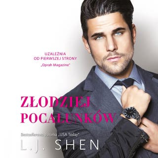 Złodziej pocałunków – okładka audiobooka, autor L.J. Shen