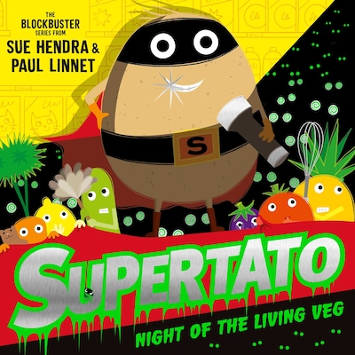 Supertato Night of the Living Veg – okładka audiobooka, autor Sue Hendra, Paul Linnet