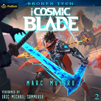 The Cosmic Blade – omslag til lydbogen af Marc Mulero