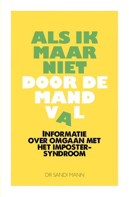 Als ik maar niet door de mand val – omslag van het luisterboek van Dr. Sandi Mann