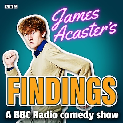 James Acaster’s Findings – omslag til lydbogen af James Acaster