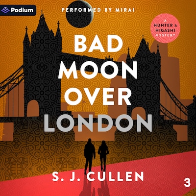 Bad Moon Over London – omslag til lydbogen af S.J. Cullen