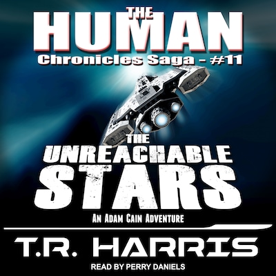 The Unreachable Stars – omslag til lydbogen af T.R. Harris