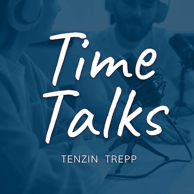 Time Talks – omslag til lydbogen af Tenzin Trepp