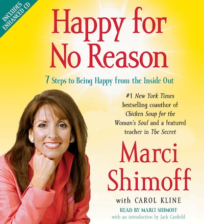 Happy for No Reason – omslag til lydbogen af Marci Shimoff