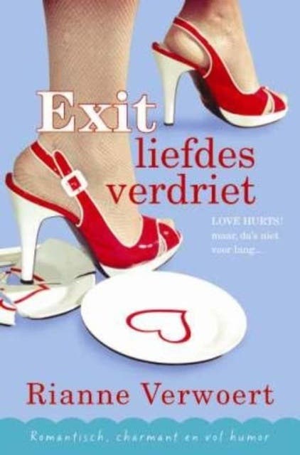 Exit liefdesverdriet – omslag van het luisterboek van Rianne Verwoert
