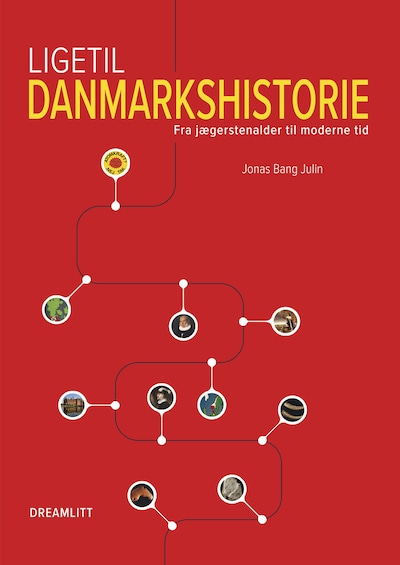 Ligetil danmarkshistorie – omslag til lydbogen af Jonas Bang Julin