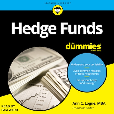 Hedge Funds for Dummies – omslag til lydbogen af Ann C. Logue, MBA