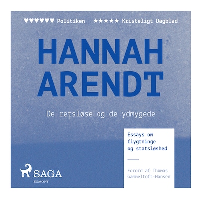De retsløse og de ydmygede – omslag til lydbogen af Hannah Arendt