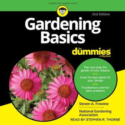 Gardening Basics For Dummies – omslag til lydbogen af Steven A. Frowine, National Gardening Association
