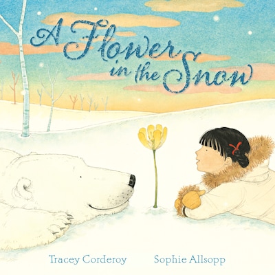 A Flower in the Snow – omslag til lydbogen af Tracey Corderoy