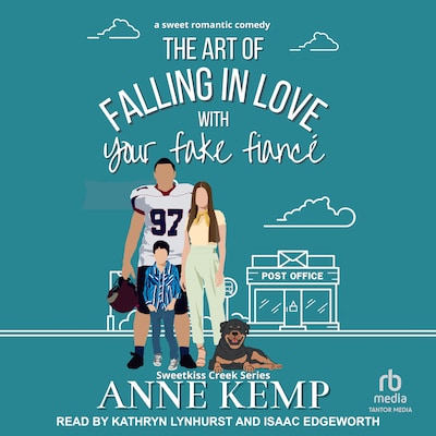 The Art of Falling in Love with Your Fake Fiance – omslag til lydbogen af Anne Kemp