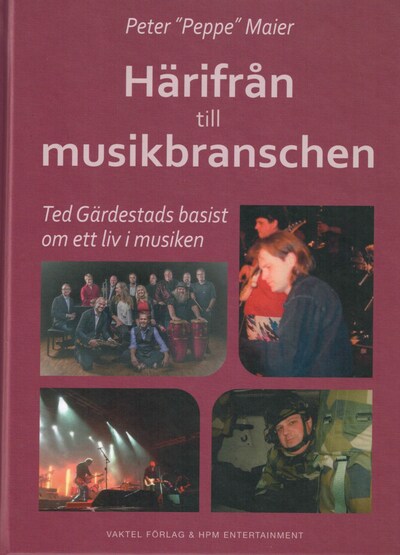 Härifrån till musikbranschen – omslag till ljudboken av Peter "Peppe" Maier