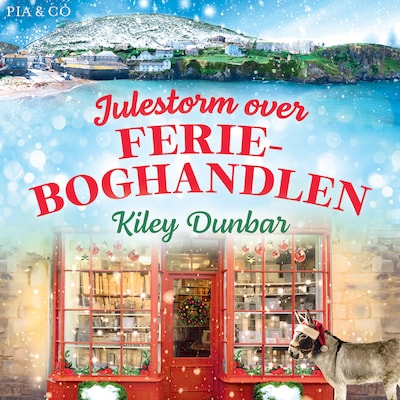 Julestorm over Ferieboghandlen – omslag til lydbogen af Kiley Dunbar