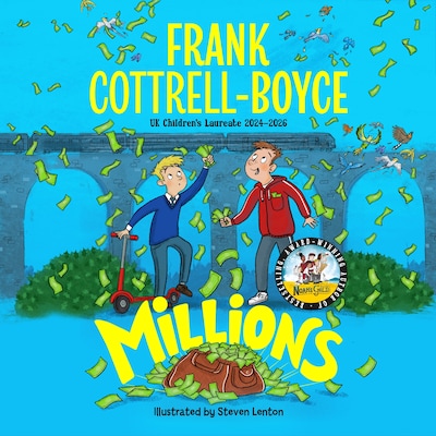 Millions – omslag til lydbogen af Frank Cottrell-Boyce