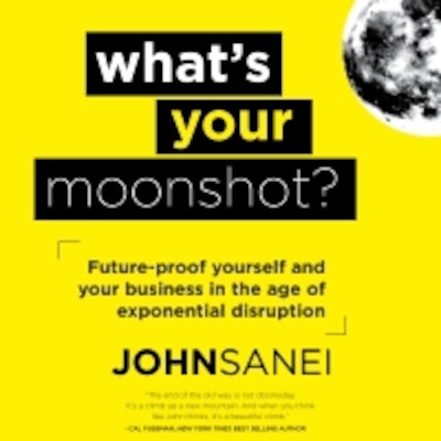 What's Your Moonshot? – omslag til lydbogen af John Sanei
