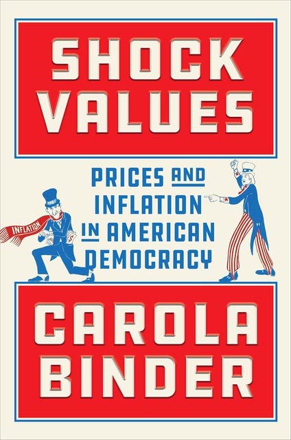 Shock Values: Prices and Inflation in American Democracy – omslag til lydbogen af Carola Binder