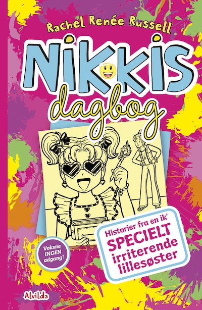 Nikkis dagbog 16: Historier fra en ik’ specielt irriterende lillesøster – omslag til lydbogen af Rachel Renée Russell