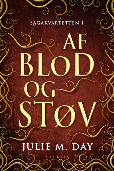 Af blod og støv – omslag til lydbogen af Julie M. Day