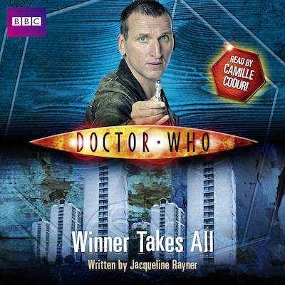 Doctor Who: Winner Takes All – omslag til lydbogen af Jacqueline Rayner
