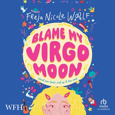 Blame My Virgo Moon – omslag til lydbogen af Freja Nicole Woolf