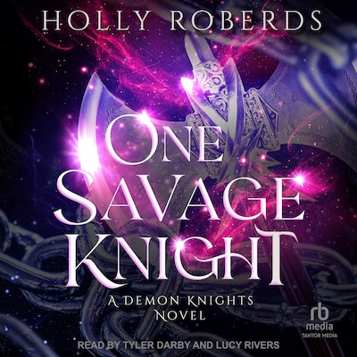 One Savage Knight – omslag til lydbogen af Holly Roberds