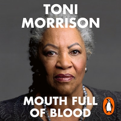 Mouth Full of Blood – omslag til lydbogen af Toni Morrison
