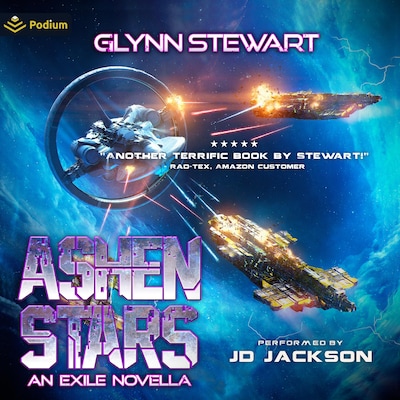 Ashen Stars – omslag til lydbogen af Glynn Stewart