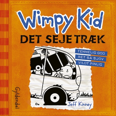 Wimpy Kid 9 - Det seje træk – omslag til lydbogen af Jeff Kinney