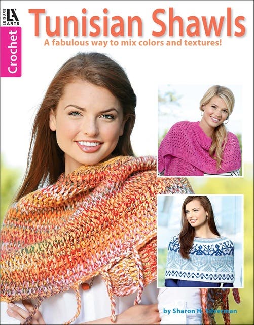 Crochet Tunisian Shawls: A Fabulous Way to Mix Colors and Textures! – omslag til lydbogen af Sharon H Silverman