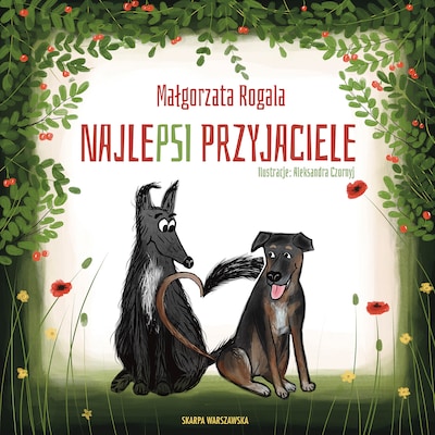 NajlePSI przyjaciele – okładka audiobooka, autor Małgorzata Rogala