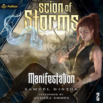 Scion of Storms – omslag til lydbogen af Samuel Hinton