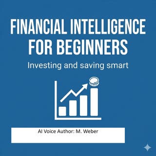 Financial Intelligence for Beginners – Save Smartly, Invest Wisely, Become Financially Free: Practical Strategies for Budgeting, Debt, Retirement, and Building Wealth – omslag till ljudboken av M. Weber