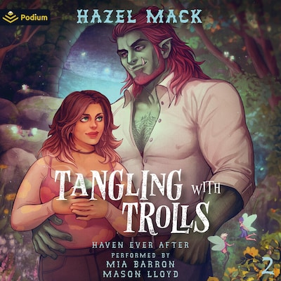 Tangling with Trolls – omslag til lydbogen af Hazel Mack