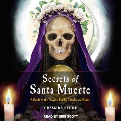 Secrets of Santa Muerte – omslag til lydbogen af Cressida Stone
