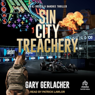 Sin City Treachery – omslag til lydbogen af Gary Gerlacher