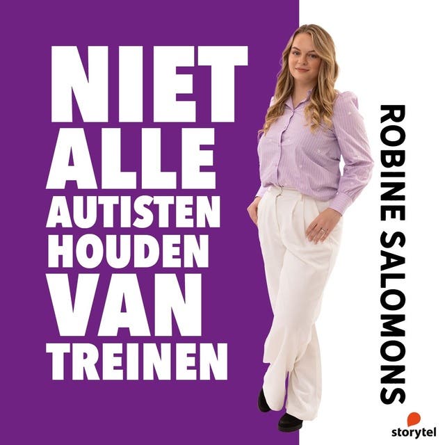 Niet alle autisten houden van treinen – omslag van het luisterboek van Robine Salomons