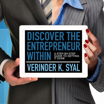 Discover the Entrepreneur Within – omslag til lydbogen af Verinder K. Syal